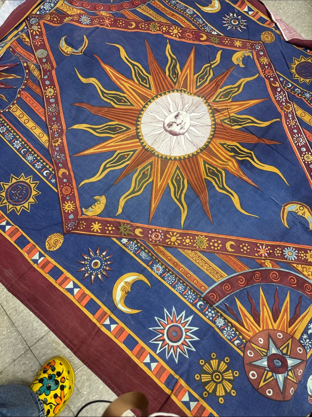 sun boho fabric